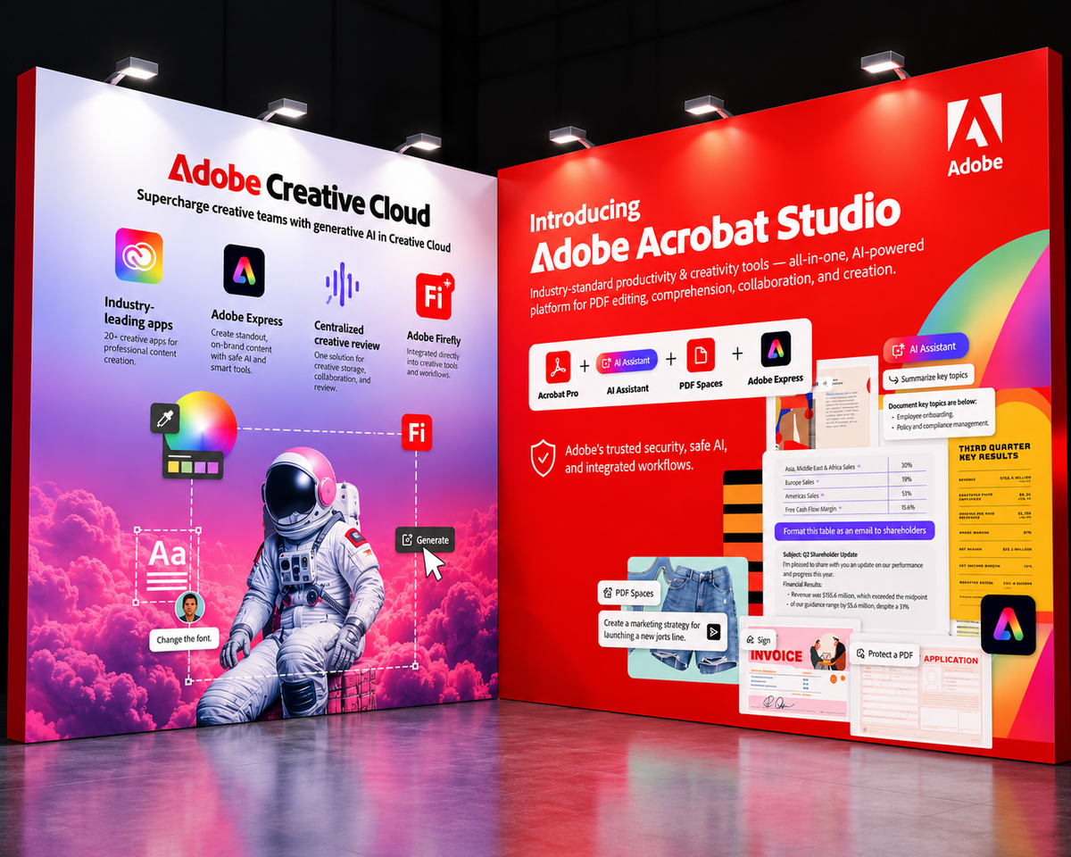 Adobe Creative Cloud and Acrobat Studio Booth